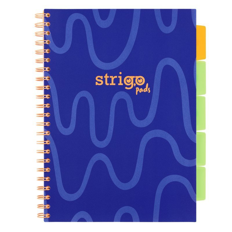 Kołozeszyt Strigo A4 Project Book Neon granatowy kratka