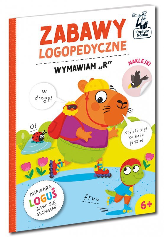 Wymawiam "r". Kapitan Nauka. Zabawy logopedyczne. Kapibara Loguś