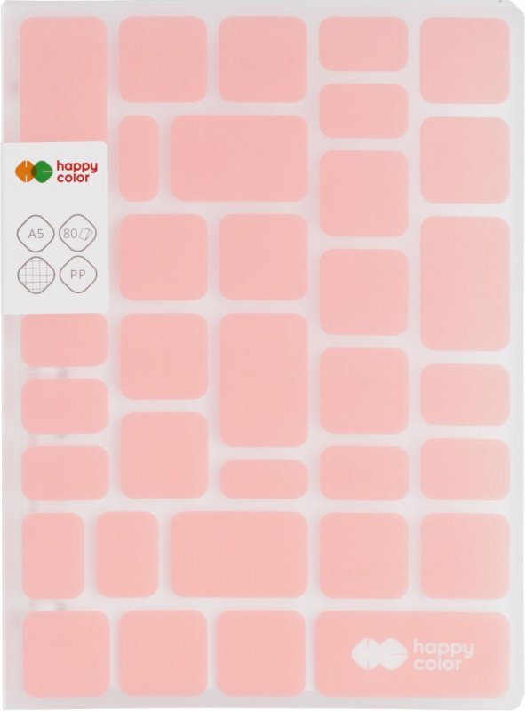 Kołobrulion Trend Pink A5 80k. kratka 80g/m2 Happy Color