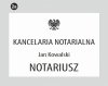 Tablica dla kancelarii notarialnej wzór 2a