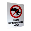 zakaz wprowadzania psów tabliczka