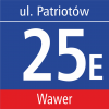 Tablica adresowa Warszawa 35cm x 35cm