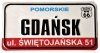 Tabliczka adresowa (jak tablica amerykańska)