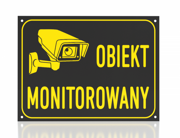 Tablica obiekt monitorowany 42/29,7cm