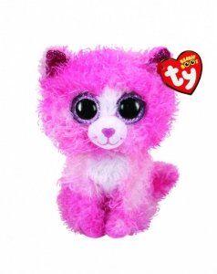 Maskotka TY Beanie Boos Różowy kot Reagan 15 cm
