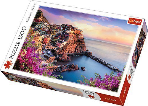 Puzzle 1500 elementów Widok na miasteczko Manarola