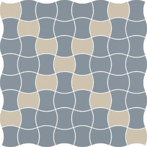 Paradyż Modernizm Blue Mozaika Prasowana K.3,6X4,4 Mix - 30,9x30,9