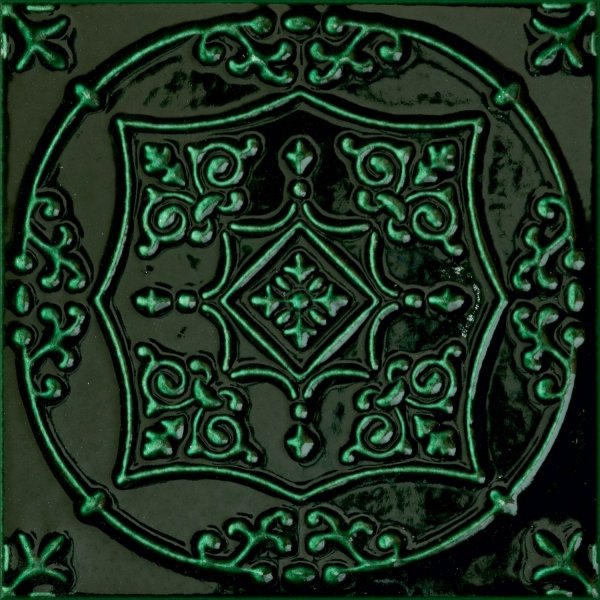 Tubądzin Tinta green dekor 14,8x14,8