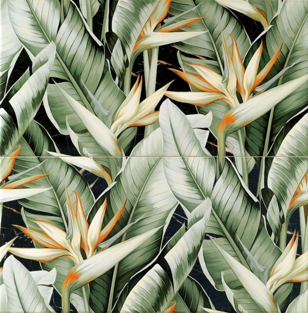 Domino Floris Dekor 2-elementowy 61,8x60,8