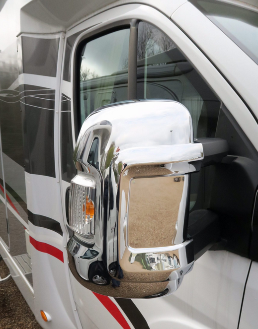 Chromowana nakładka na lusterka Ducato, Boxer, Jumper długie ramie