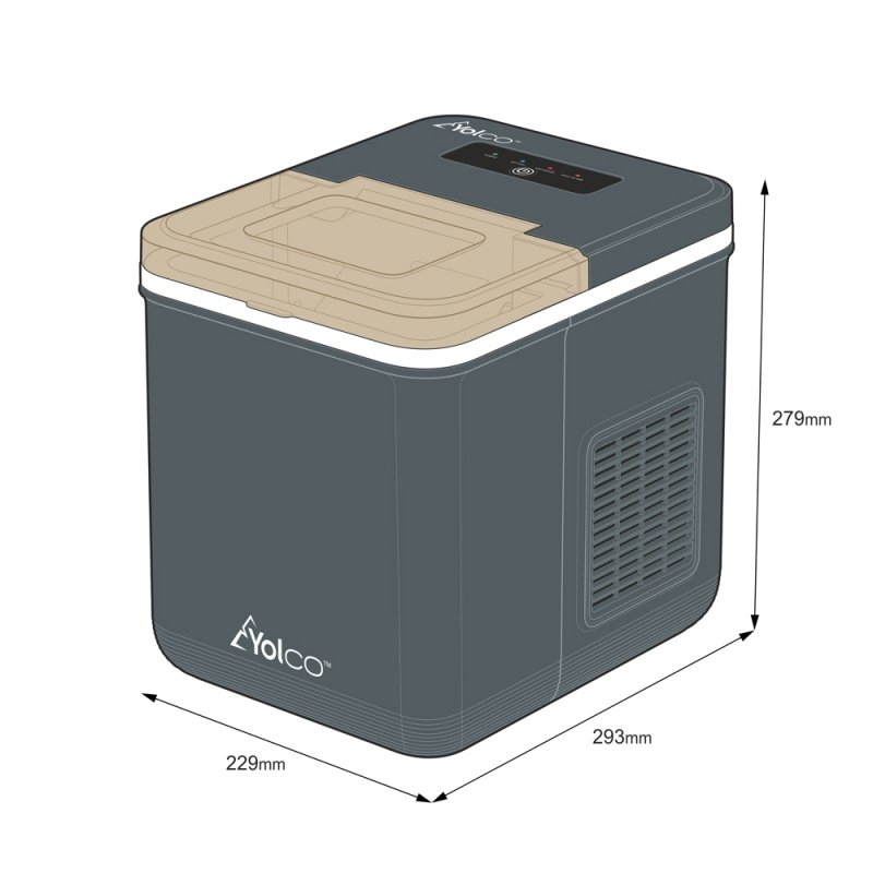 Kostkarka do lodu ICM1 Carbon Yolco