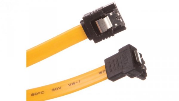 Kabel SATA prosty - kątowy 0,5m 95020