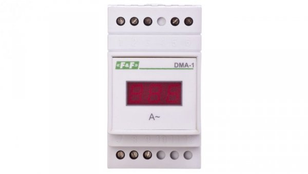 Amperomierz 1-fazowy cyfrowy modułowy 0-20A do pomiaru bezpośredniego DMA-1