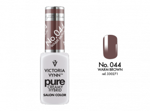 Kremowy Lakier Hybrydowy PURE kolor:  No 044 Warm Brown