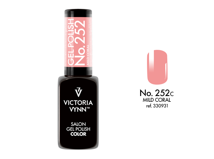 Victoria Vynn Salon Gel Polish COLOR kolor: No 252 Mild Coral - GEL POLISH  - SYSTEM HYBRYDOWY
