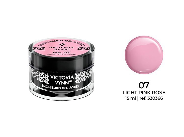  BUILD GEL -  Żel budujący 15ml No.007 Light Pink Rose