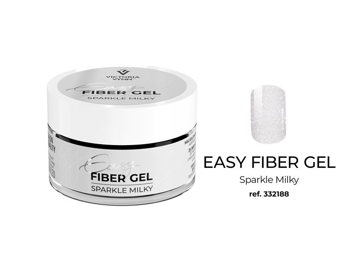          EASY FIBER GEL Sparkle Milky, 50ml