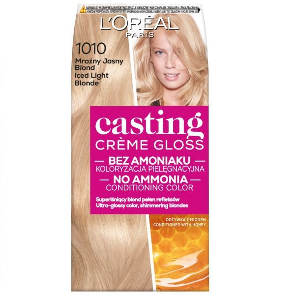 L&#039;Oreal Paris Casting Creme Gloss farba do włosów 1010 Mroźny Jasny Blond