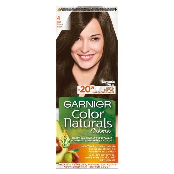 Garnier Color Naturals Creme krem koloryzujący do włosów 4 Brąz