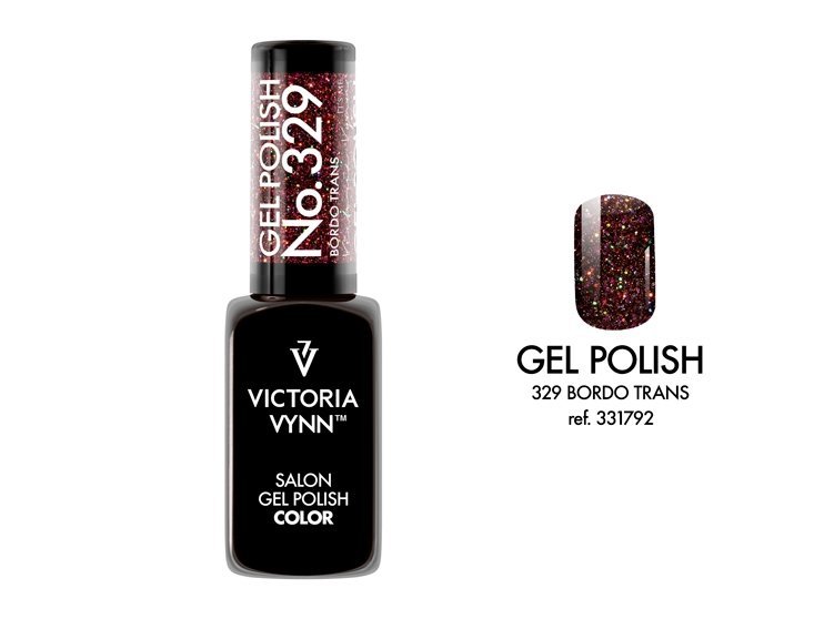  Victoria Vynn Salon Gel Polish COLOR kolor: No 329 Bordo Trans