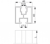 Profil aluminiowy PAL40H40/3,15 894631