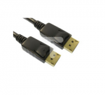 Kabel DisplayPort 0.5m Męskie DisplayPort to Męski kabel DisplayPort Czarny