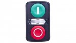 Napęd przycisku podwójny zielony/czerwony /O-I/ z podświetleniem z samopowrotem ZB5AW7A3741