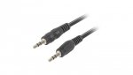 Kabel stereo minijack (M) - minijack (M) 1,2m CA-MJMJ-10CC-0012-BK