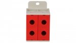 Złączka szynowa 2-torowa 35mm2 czerwona ZGX-2x35 czerwona ENE-00170