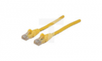 Kabel krosowy Patch Cord Cat5e UTP 1.0m Żółty 100 Miedź INT 318696