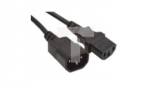 Przedłużacz kabla zasilającego IEC 320 C13 - C14 1.8m czarny CA-C13E-10CC-0018-BK
