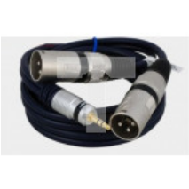 Kabel przyłącze 2x wtyk XLR/wtyk Jack 3.5 stereo MK32/A /5m/
