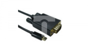 Kabel adaptera, 1080p, do wyświetlaczy: 1, USB C, USB 3.1, VGA