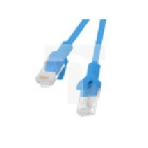 Kabel krosowy patchcord U/UTP kat.5e 1m niebieski /opak=10szt./