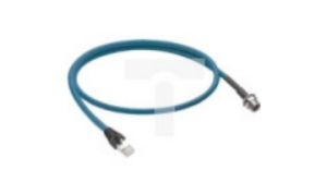 Kabel z gniazdem EtherNet/IP gniazdo M12 4-pinowe kodowanie D RJ45 24 AWG TPE J224TPESTPU03.0M