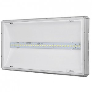 Oprawa awaryjna EXIT L IP65 LED 6W 850lm 1h jednozadaniowa PT biała (brak piktogramu w zestawie) ETL/6W/B/1/SE/PT/WH