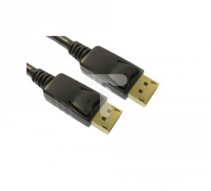 Kabel DisplayPort 0.5m Męskie DisplayPort to Męski kabel DisplayPort Czarny