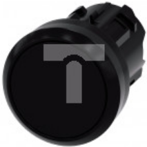 Przycisk 22mm okrągły tworzywo czarny płaski bez samopowrotu odbl przez wciśnięcie 3SU1000-0AA10-0AA0