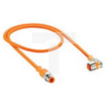 Kabel konfekcjonowany obustronny złącze M12 4-pinowe męskie proste żeńskie kątowe z LED PVC PRST 4-PRKWT/LED P 4-07/5 M