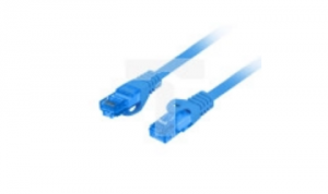 Kabel krosowy patchcord S/FTP kat.6A LSZH CCA niebieski 0,5m