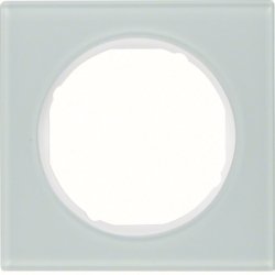 Berker R.3 Ramka pojedyncza szkło hartowane białe 10112209