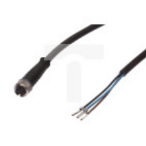Kabel konfekcjonowany jednostrony złącze M8 żeńskie 3-pinowe proste wolny koniec przewodu 3x0,34mm² 2m PUR 250V VK200075