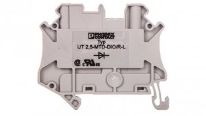 Złączka diodowa 2-przewodowa 0,14-4mm2 szara UT 2,5-MTD-DIO/R-L 3064140 /50szt./