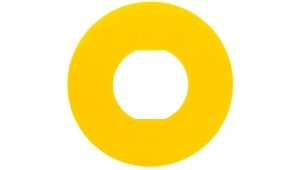 Tabliczka opisowa żółta okrągła fi60 bez opisu ZBY9101