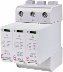 Ogranicznik przepięć do systemów PV ETITEC EM T12 PV Typ T1+T2 (B +C) 1100 6,25/40kV Y 002440580