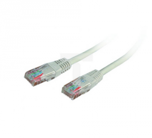 Kabel krosowy EmiterNet UTP kat.5E PVC 2 m szary, EM/PC-UTP5EPVC-2M
