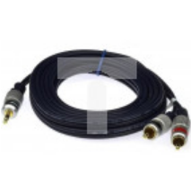 Kabel wt.Jack 3,5-wt.2RCA digital JKD10 0,5m