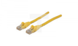 Kabel krosowy Patch Cord Cat5e UTP 1.0m Żółty 100 Miedź INT 318696