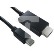 Kabel 1m Mini DisplayPort to Wtyk HDMI Czarny