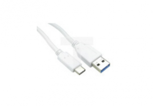 Kabel USB, dł. 0.5m, kolor: Biały